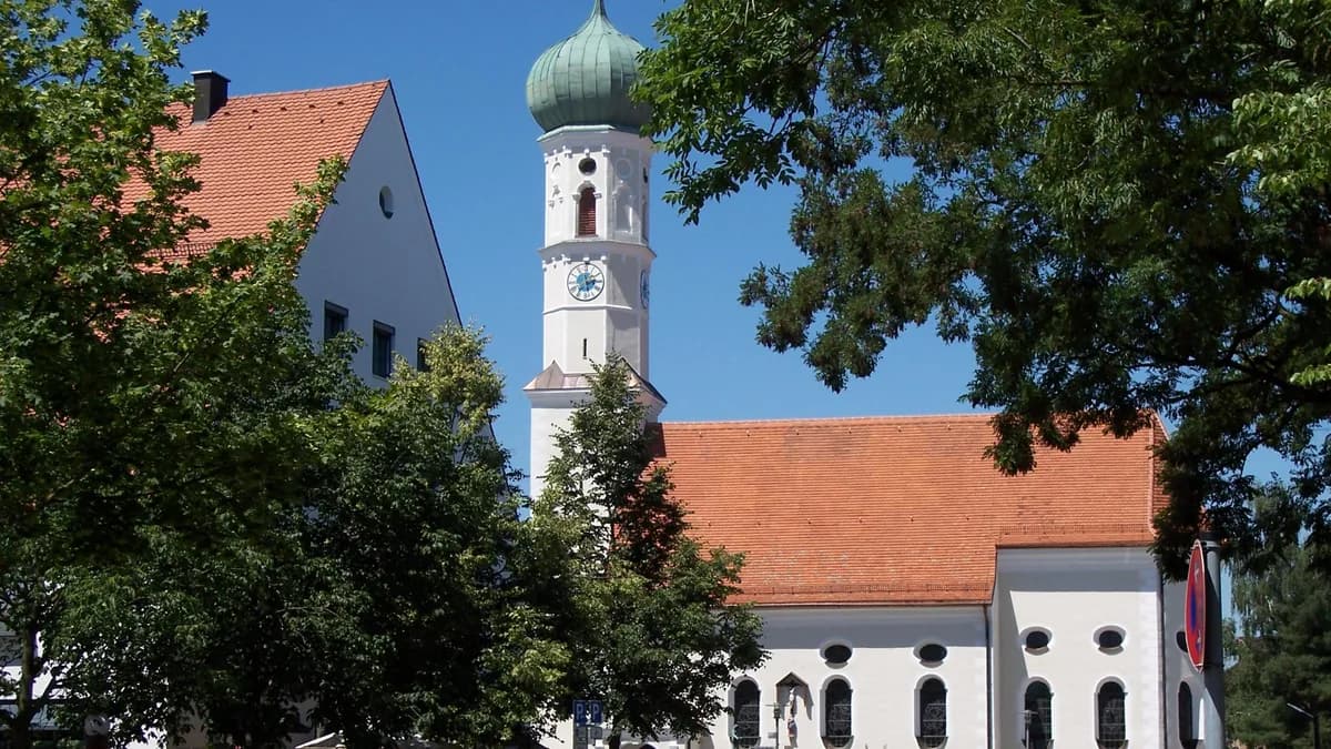 Stadtansicht von Kirchheim bei München