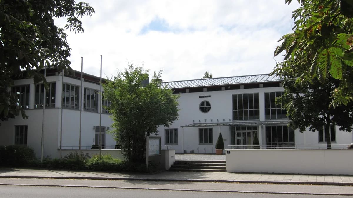 Stadtansicht von Pliening