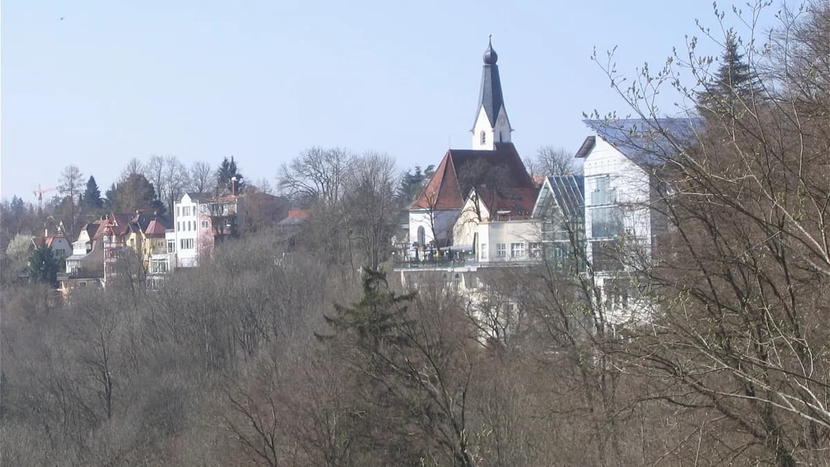 Stadtansicht von Pullach im Isartal